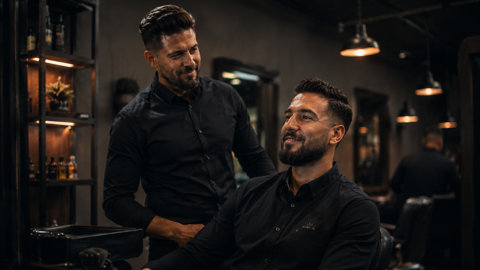 Cliente satisfeito ao final do atendimento