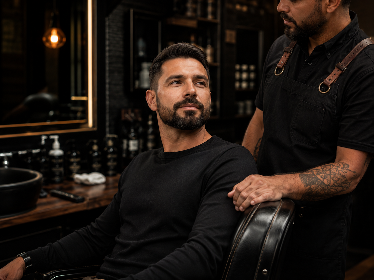 Combo patrão com corte e barba